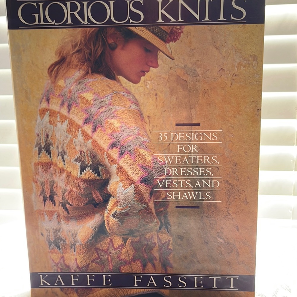 Glorious Knits by Kaffe Fasset. Beautiful 21 patterns Book in Great condition.